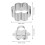6Sets Stainless Steel Cake Mousse Mold Plum Blossom Silver Baking Tool 10