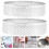 4Pcs Silver Round Cake Rings Non-Stick Baking Mold for Home and Bakery 10