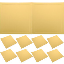 10Pcs Golden Square Cake Boards Food-Grade Paperboard for Party Decor