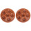 2Pièces Plat De Service Escargot Céramique Lisse Durable Marron 2