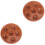2Pièces Plat De Service Escargot Céramique Lisse Durable Marron 3
