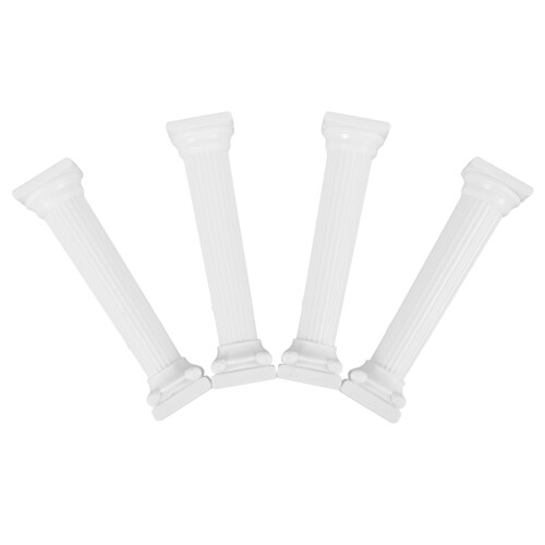 20Pcs PP Cake Tier Pillars Roman Column Statues for Cake Support