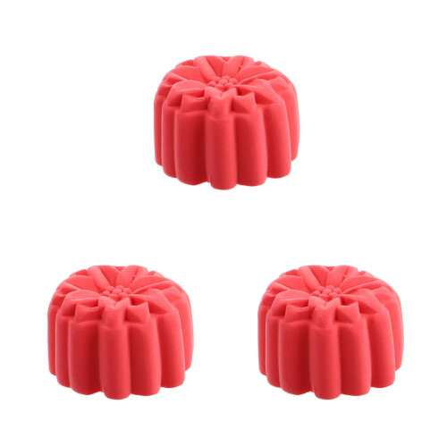 3Pièces Pâtisseries Fausses Décoratives Rouge Pastèque En Argile Fine 1