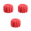 3Pièces Pâtisseries Fausses Décoratives Rouge Pastèque En Argile Fine 3