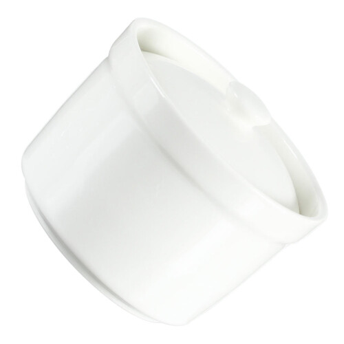1Pc Ceramic Soup Bowl With Lid For Household Use