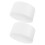 4Pcs High-Density Foam Cake Dummies White for Cake Decorating Practice 3