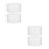 4Pcs High-Density Foam Cake Dummies White for Cake Decorating Practice 5