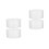 4Pcs High-Density Foam Cake Dummies White for Cake Decorating Practice 8
