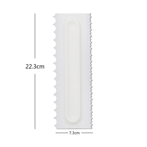 8Pcs Plastic Cake Spatulas White Scrapers for Home and Store