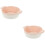 2Pcs Pink Ceramic Baking Dish Double Handle Baking Tray Oven Safe 6