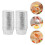40Pcs Silver Tinfoil Cups Disposable Muffin Baking Liners for Kitchen 10