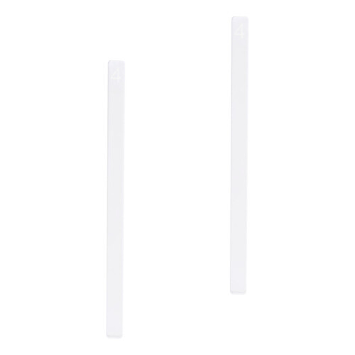 2Pcs Transparent Acrylic Biscuit Leveling Rulers Easy-Use Baking Tools