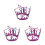150Pcs Purple Cupcake Liners Decorative Cake Wrappers for Parties 7