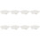 8Pcs Premium Ceramic Snail Baking Plate White for Oven Dishwasher Safe 2