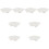 8Pcs Premium Ceramic Snail Baking Plate White for Oven Dishwasher Safe 4