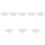 8Pcs Premium Ceramic Snail Baking Plate White for Oven Dishwasher Safe 6