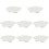 8Pcs Premium Ceramic Snail Baking Plate White for Oven Dishwasher Safe 7