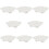 8Pcs Premium Ceramic Snail Baking Plate White for Oven Dishwasher Safe 9