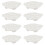 8Pcs Premium Ceramic Snail Baking Plate White for Oven Dishwasher Safe 10