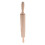 2Pcs Ergonomic Khaki Wooden Dough Rolling Pin for Baking Uses 3