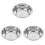 3Pcs Stainless Steel Mixing Bowls Silver Nesting Kitchen Prep Basins 4