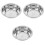 3Pcs Stainless Steel Mixing Bowls Silver Nesting Kitchen Prep Basins 5