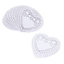 250Pcs White Heart Cake Boards Tray Premium Paper Cake Serving Base