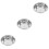 3Pcs Stainless Steel Mixing Bowls Silver Nesting Kitchen Prep Basins 7