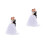 2 Pcs Couple Design Cake Decor Wedding Party 7