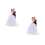2 Pcs Couple Design Cake Decor Wedding Party 8