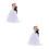 2 Pcs Couple Design Cake Decor Wedding Party 9