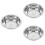 3Pcs Stainless Steel Mixing Bowls Silver Nesting Kitchen Prep Basins 8