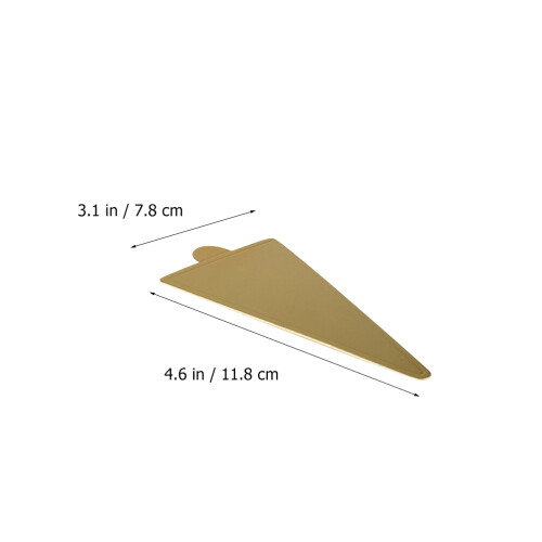 100 Pcs Triangle Cake Pads Sturdy Paper Dessert Holding Boards 1