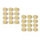 100Pcs Gold Cake Bottom Boards Sturdy Cardboard Cake Display Trays 6
