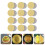 100Pcs Gold Cake Bottom Boards Sturdy Cardboard Cake Display Trays 10