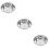 3Pcs Stainless Steel Mixing Bowls Silver Nesting Kitchen Prep Basins 11