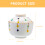 2Pcs Ceramic Cooking Pot with Lid White Kitchen Soup Storage Container 9