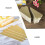 100 Pcs Triangle Cake Pads Sturdy Paper Dessert Holding Boards 10