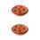2Sets Coffee Multifunctional Ceramic Escargot Dish with 6 Compartments 7