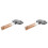 2Pcs Non-Stick Double-Sided Sandwich Baking Pan with Ergonomic Handle 4