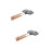 2Pcs Non-Stick Double-Sided Sandwich Baking Pan with Ergonomic Handle 9