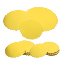 60Pcs Sturdy Golden Paper Cake Bases Round Cake Boards for Decorating
