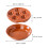 2Sets Coffee Multifunctional Ceramic Escargot Dish with 6 Compartments 10