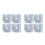 8Pcs Durable Silver Gas Burner Covers Easy Clean Stove Protectors 2