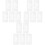 15Pcs White Plastic Cake Baking Stencils Reusable Hollow Leaf Design 3