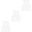 15Pcs White Plastic Cake Baking Stencils Reusable Hollow Leaf Design 5