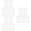 15Pcs White Plastic Cake Baking Stencils Reusable Hollow Leaf Design 7