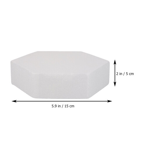 9Pcs White Cake Molds Hexagon Shape DIY Craft Cake Decorating Props 1