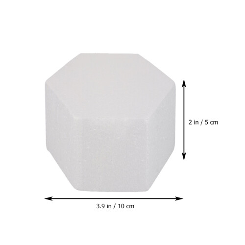 9Pcs White Cake Molds Hexagon Shape DIY Craft Cake Decorating Props 2