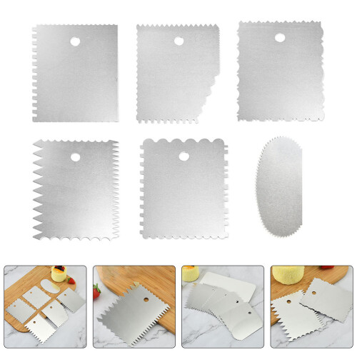 6pcs Cream Scraper Bread Stainless Steel 6 Piece Set 1